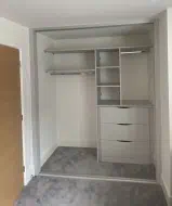 Light grey wardrobe interior, fitted in Wynyard